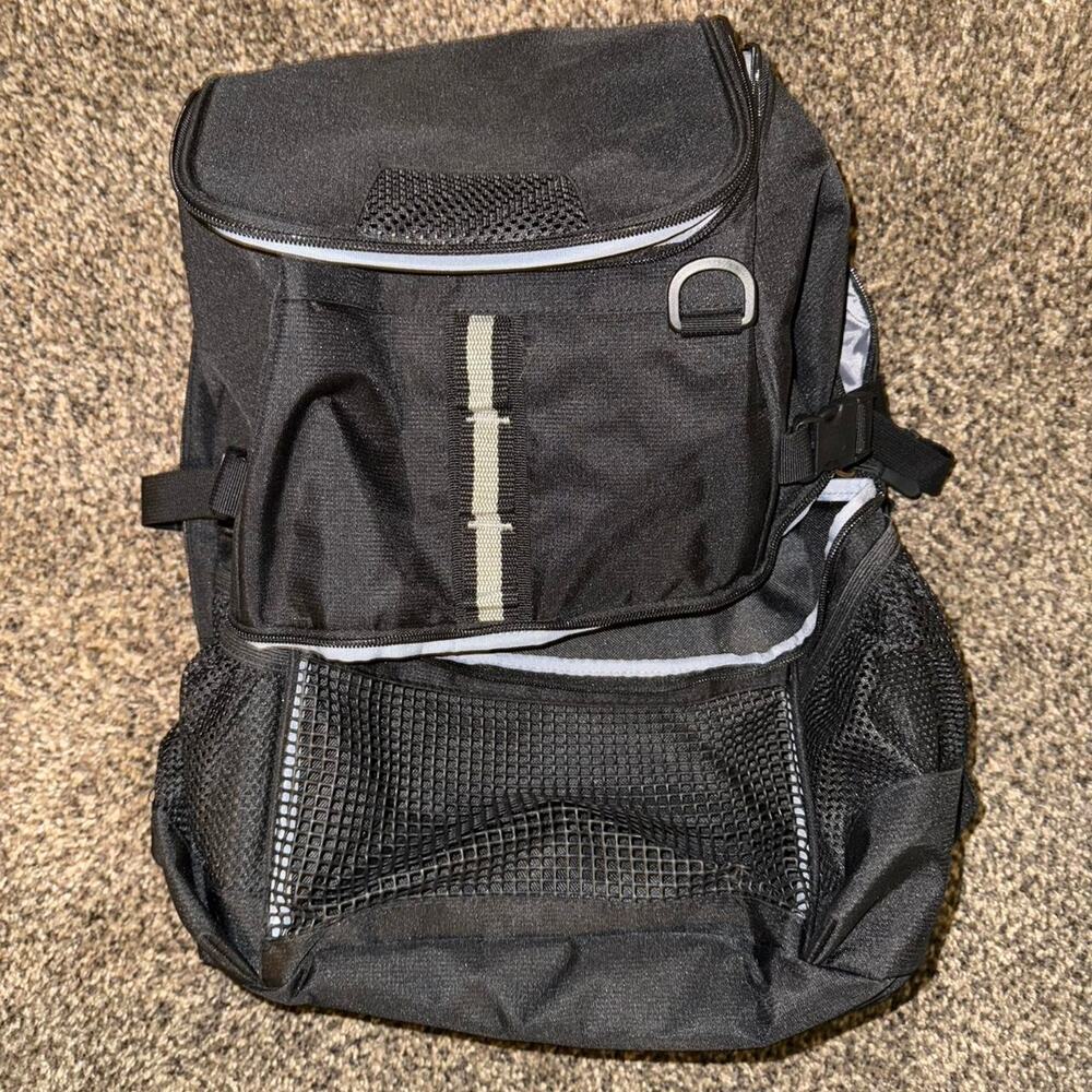 Black and white basketball bag